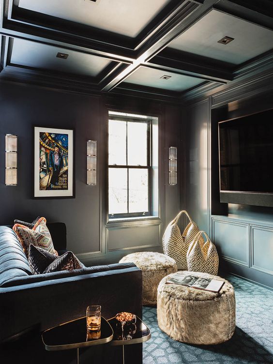 rahat bir film gecesi için şık dekorasyonlar